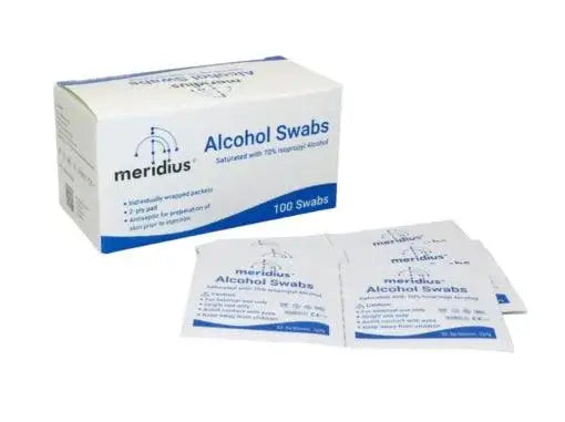 Meridius Pre Needling Alcohol Swabs The Acupuncture Supply Co